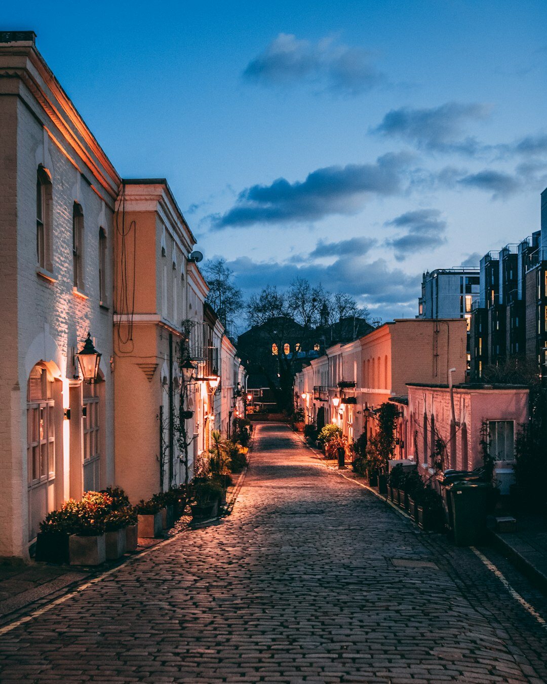 victorian london street at night